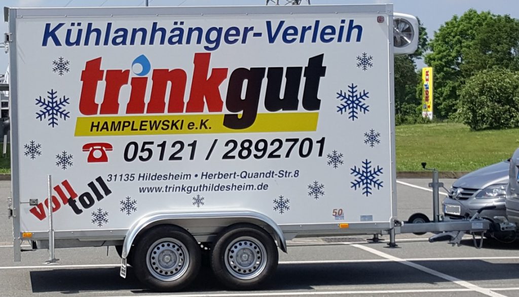 Kühlwagen Kühlanhänger Mieten Hildesheim – Getränkemarkt Trinkgut ...